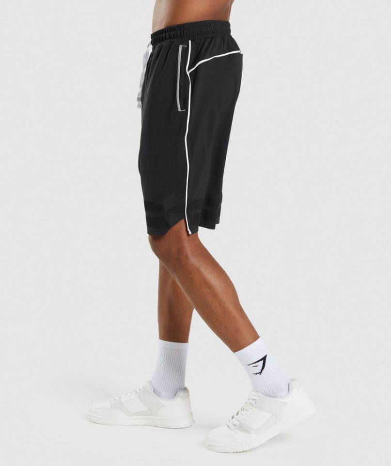 Men's Gymshark Recess Basketball Shorts Black | CA 30A76D